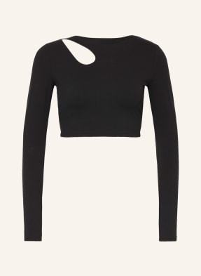 Wolford Cropped long sleeve shirt with cut-out
