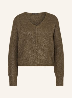 LUISA CERANO Bouclé sweater with glitter thread