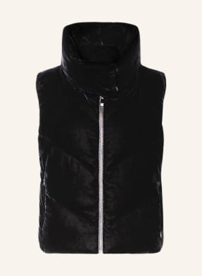 RIANI Quilted vest made of velvet