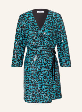 SUNCOO Wrap dress CLIFF with 3/4 sleeves and sequins