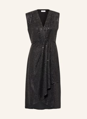 SUNCOO Jersey dress COSIMA in wrap look with sequins