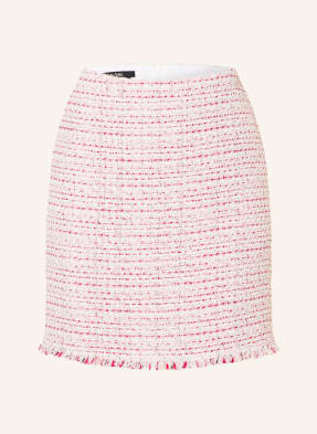 MARC AUREL Bouclé skirt with fringes