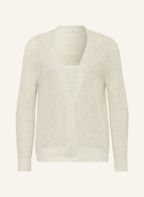 MaxMara LEISURE Set TENORE: Knit top and cardigan with linen