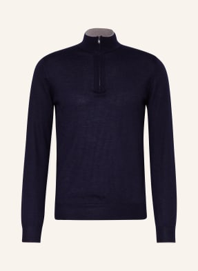 FIORONI Cashmere half-zip sweater with silk