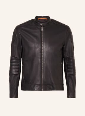 BOSS Leather jacket JOLUR