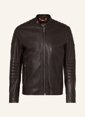 BOSS Leather jacket JOLUR