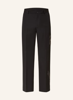 Off-White Suit trousers regular fit with tuxedo stripe
