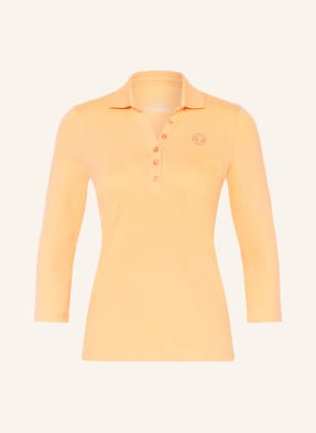 SPORTALM Piqué polo shirt with 3/4 sleeves and decorative gems