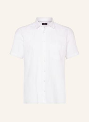 STROKESMAN'S Short sleeve shirt regular fit with linen