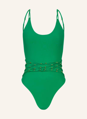 PQ Swimsuit SEAWEED with decorative beads