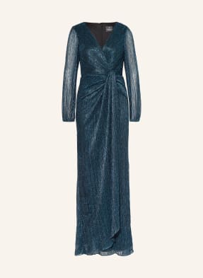 ADRIANNA PAPELL Evening dress in wrap look with glitter thread
