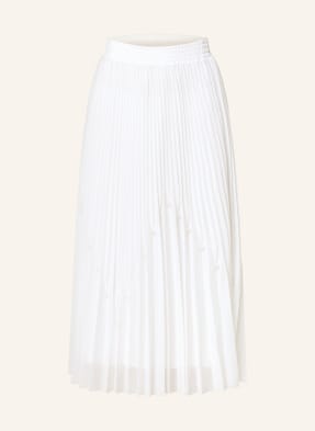 MARC CAIN Spódnica plisowana z ozdobnymi perełkami