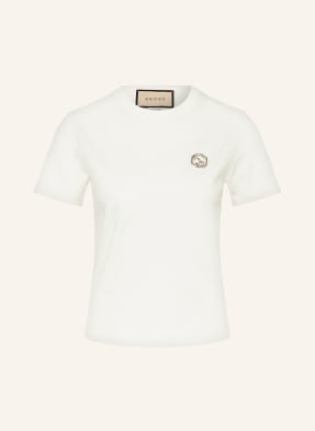 GUCCI T-Shirt mit Schmucksteinen