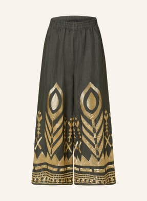 Greek Archaic Kori Linen culottes FEATHER