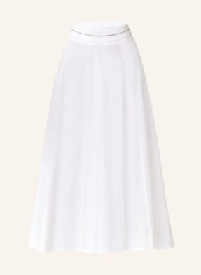 PESERICO Skládaná sukně s ozdobnými perličkami