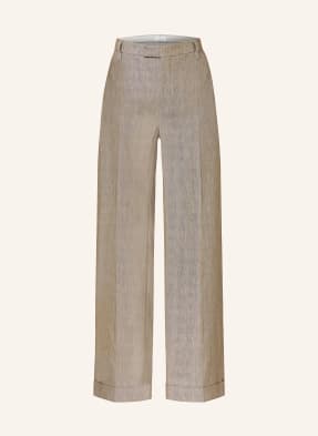 BRUNELLO CUCINELLI Wide leg trousers made of linen