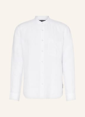 Marc O'Polo Linen shirt regular fit with stand-up collar