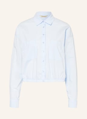 Herrlicher Black cotton asymmetric ruffled Voices shirt from Jil Sander