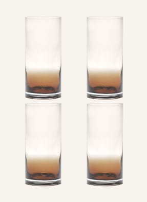 SERAX Set of 4 tall drinking glasses ZUMA