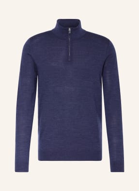 REISS Half-zip sweater BLACKHALL in merino wool
