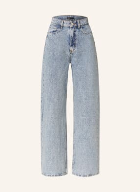 maje Straight Jeans mit Schmucksteinen