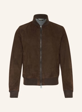 manzoni 24 Leather bomber jacket