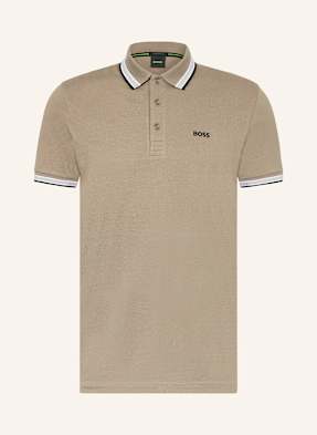 Boss Piqué-Poloshirt Paddy Curved Regular Fit gruen