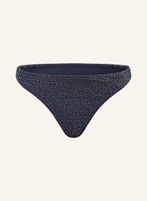 Seafolly Brazillian-Bikini-Hose Poolside Mit Glitzergarn blau