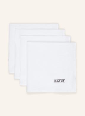 Johann Lafer Edition Lněné Látkové Ubrousky, Sada 4 Kusů bílá