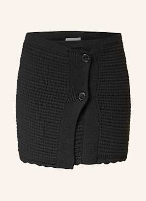 Closed Strickrock Crochet schwarz
