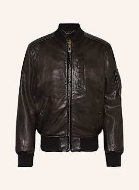 Belstaff Kožená Bunda Marker černá