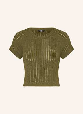 Riani Cropped Úpletové Tričko khaki