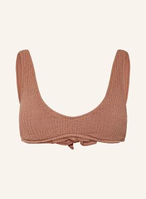 Seafolly Horní Díl Bustier Bikin Sea Dive koňaková