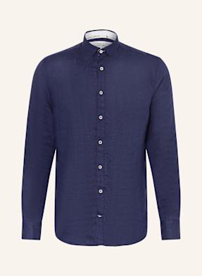 Colours & Sons Košile Slim Fit S Lnem tmavě modrá