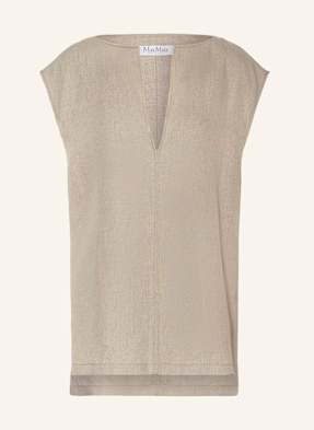 Max Mara Blusentop Colimbo Aus Leinen beige