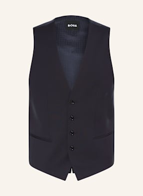 Boss Anzugweste Huge Slim Fit blau