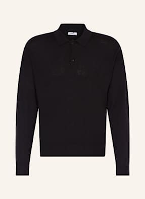 Paul Strick-Poloshirt Aus Merinowolle schwarz