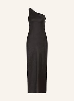 Mrs & Hugs One-Shoulder-Kleid Aus Leinen schwarz