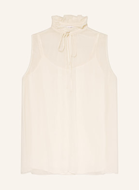 Mrs & Hugs Top Mit Rüschen beige