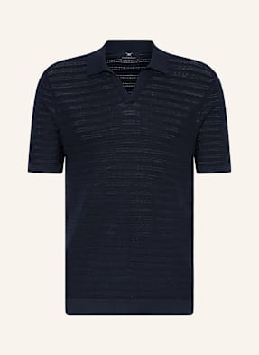 Strokesman's Strick-Poloshirt blau