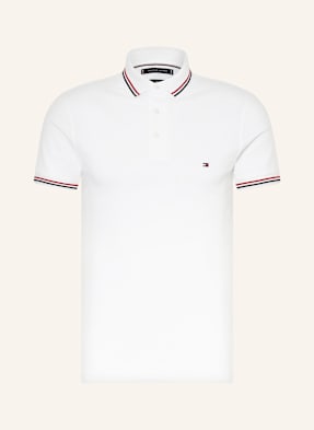 Tommy Hilfiger Polokošile Z Piké Tipped Slim Fit bílá