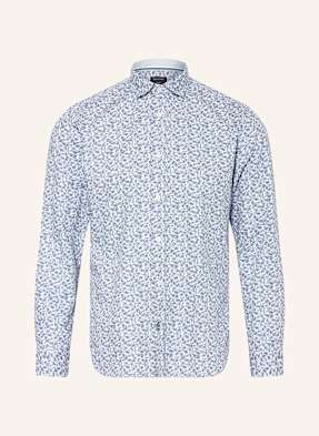 Olymp Košile Casual Regular Fit bílá / tmavě modrá