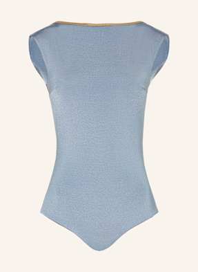 Mymarini High Neck Plavky Seabody Shine K Obracení tmavě modrá / černošedá