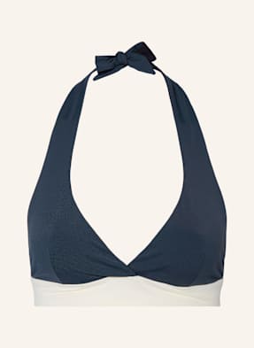 Mymarini Neckholder Horní Díl Bikin S Zavazováním Za Krkem Neckholder Top, Oboustranný černá / tmavě šedá / režná
