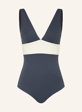 Mymarini Obratné Plavky Plungesuit tmavě modrá / černošedá / bílá