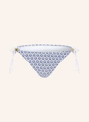 Heidi Klein Trojúhelníkové Bikinové Kalhotky Cape Code bílá / modrá