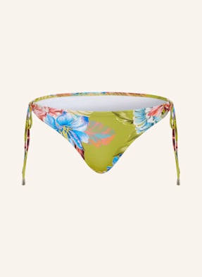 Lidea Trojúhelníkové Bikinové Kalhotky Botanic Burst světle zelená / modrá / světle červená