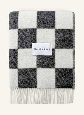 Maison Deux Pléd Checkerboard černá / režná