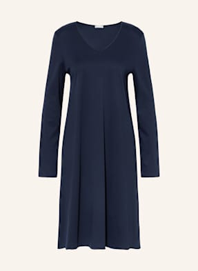 Hanro Noční Košile Cotton Silk tmavě modrá