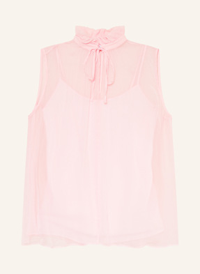 Mrs & Hugs Top Mit Rüschen rosa